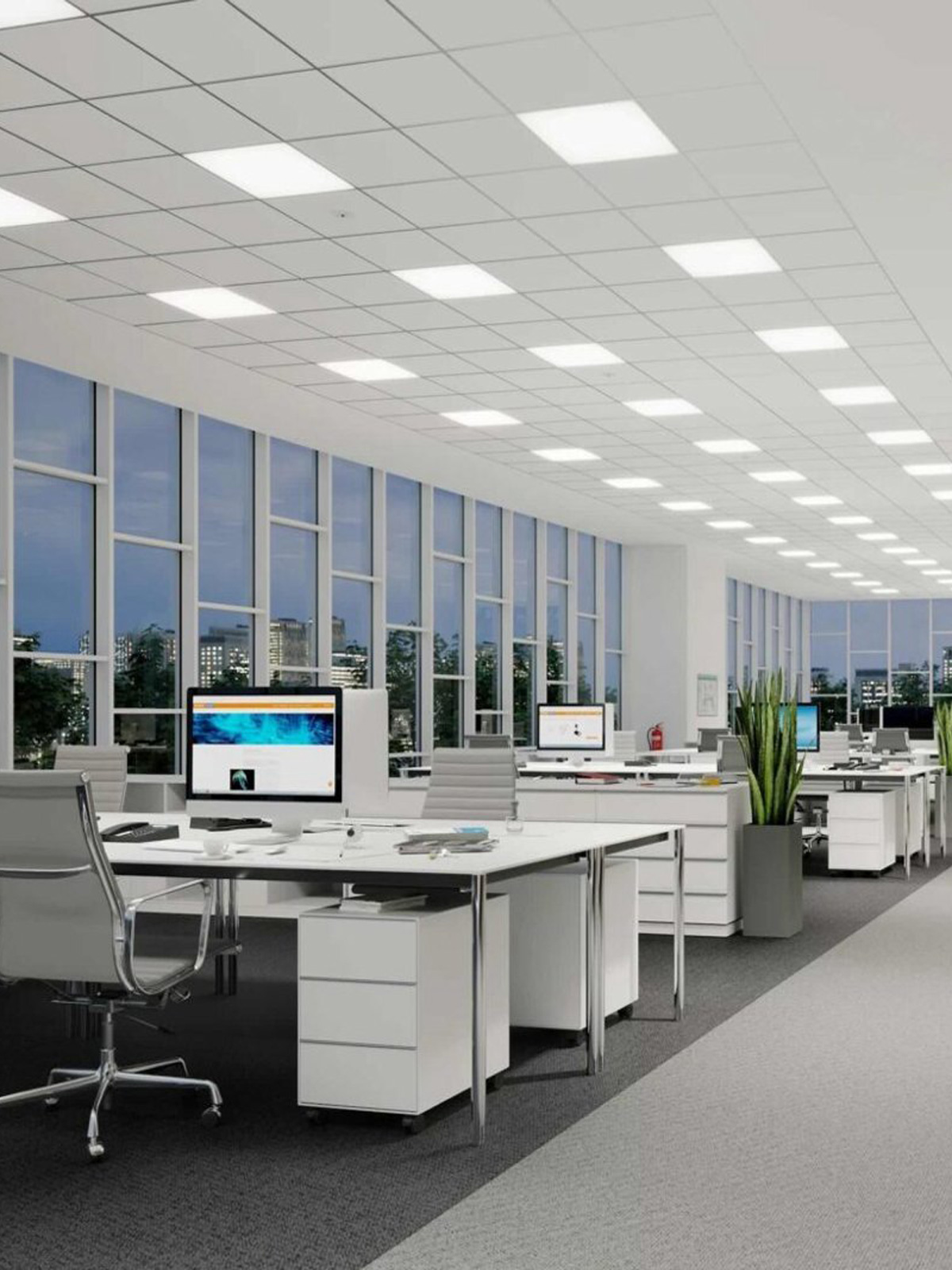 چراغ کارگاهی LED کیسان - نمای اصلی